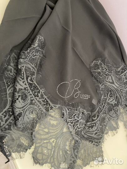 Платок с кружевом 80:80