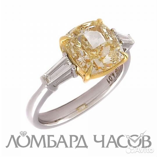 No name Кольцо с 4.01ct FLY/SI2 МГУ