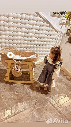 Люлька колыбель плетеная