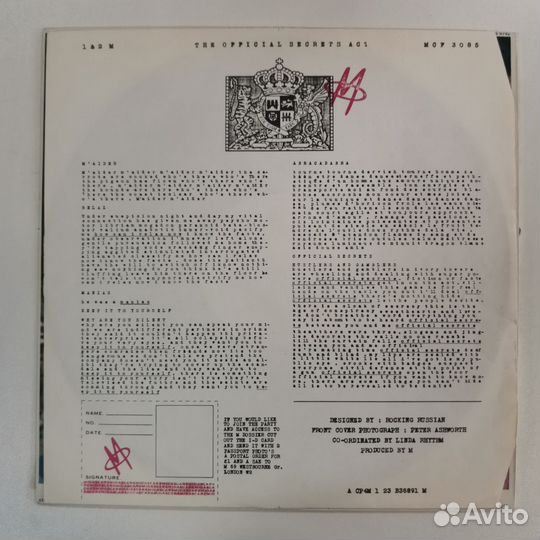 M – The Official Secrets Act. maps 9792. NCB