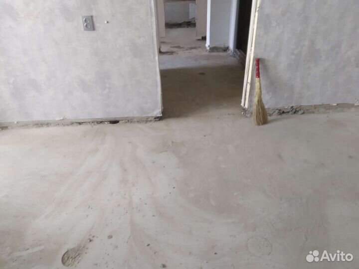 Демонтаж полов, стен, вывоз стяжка и др