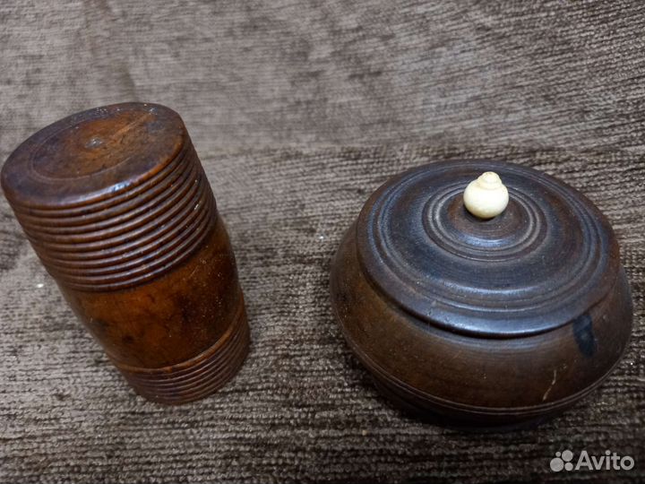 Старинные шкатулка, игольница. дерево, Россия 19 в