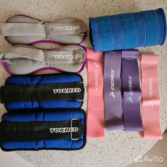 Инвентарь для фитнеса утяжелители резинки