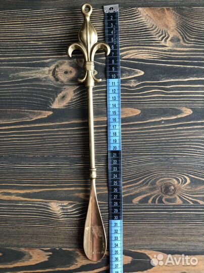 Ложка для обуви Италия латунь