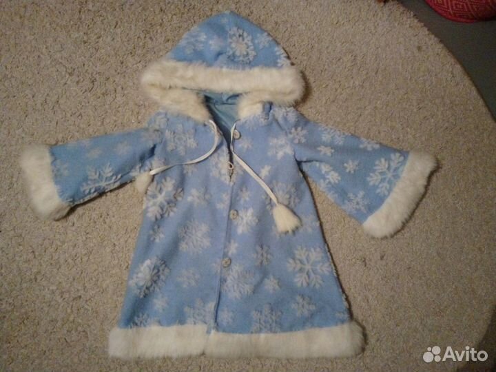 Сказочно-нежный костюм Снегурочки на девочку