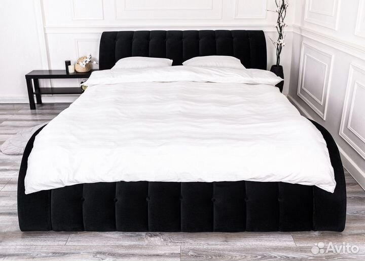 Кровать 200х200 мадрид черный
