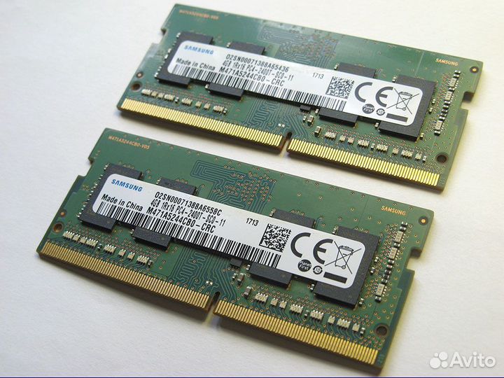 Оперативная память ddr4 2x4 8 gb 2400Мгц sodimm