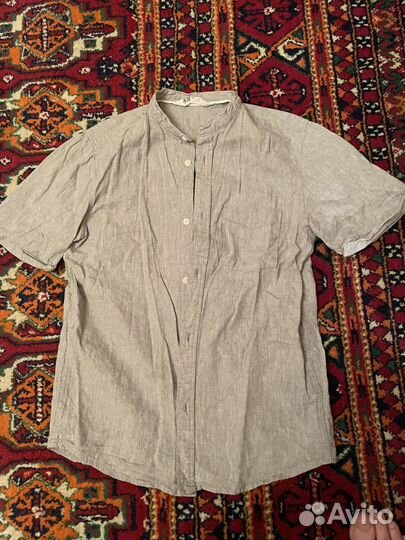 Льняная рубашка hm для мальчика
