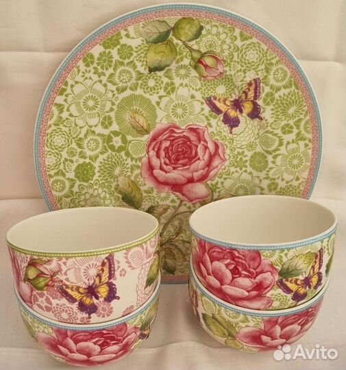 Сервиз чайный набор посуды Виллерой чайник пиала