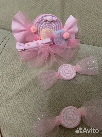 Заколка, конфетка, ручная работа