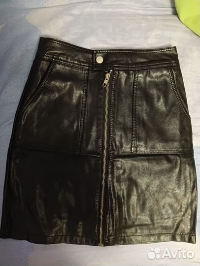 Кожаная юбка