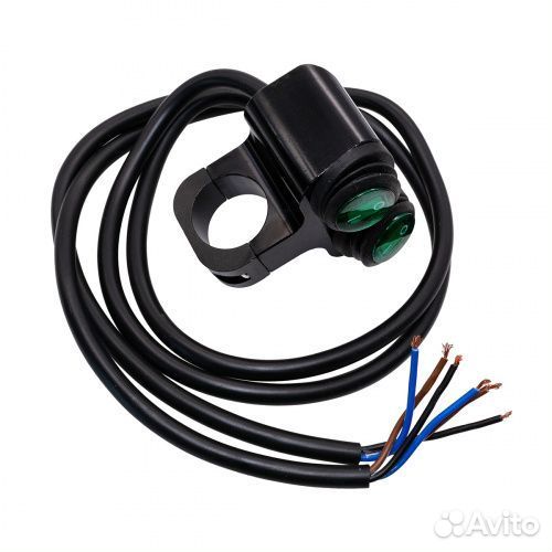 Переключатель ON/OFF двойной (2+2) с подсвет. 22мм