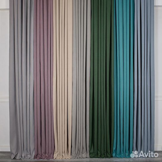 Комплект штор канвас Эдем готовые и на заказ