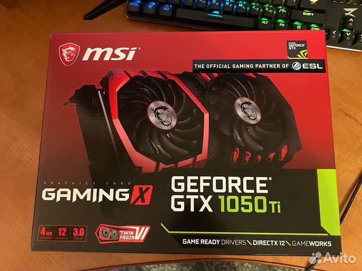 Видеокарта gtx 1050 ti 4gb msi