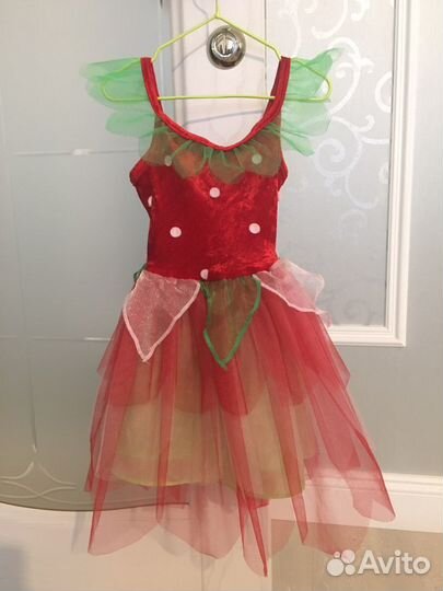 Наряд костюм Земляничка для девочки 2-3г Англ