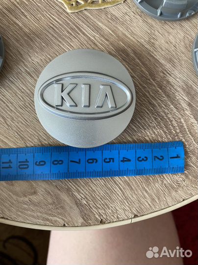 Колпачки на литые диски kia серебристые
