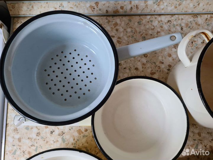Эмалированная посуда СССР новая и б/у