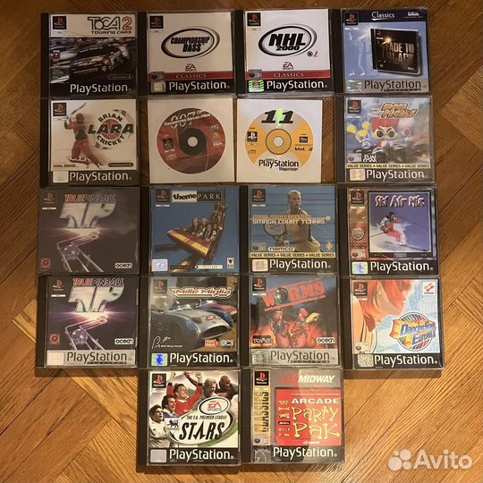 Набор лицензионных из 18 игр PS1 лицензия
