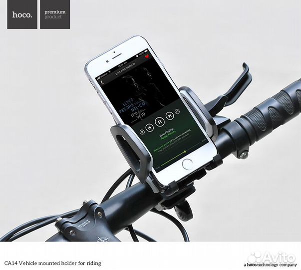 Держатель телефона CA14 Gray для мото/вело