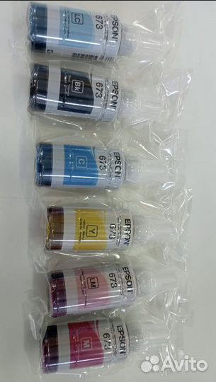 Чернила Epson оригинал L800 6шт клмрлект