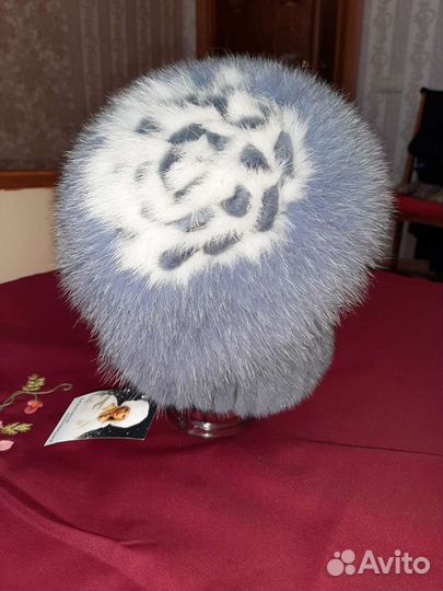 Женский норковый берет