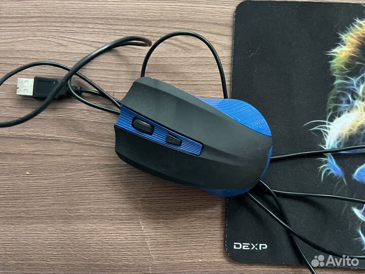 Коврик для мыши и мышь компьютерная