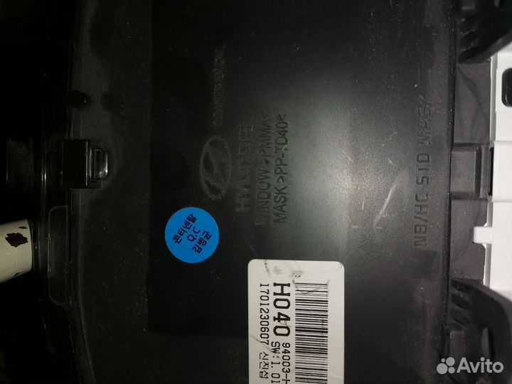 Панель приборов(щиток) Hyundai Solaris