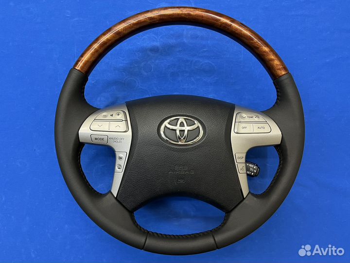 Руль с косточкой под дерево Toyota Highlander 40