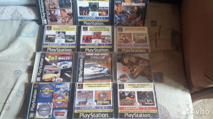 Sony PS1 многоигровые игры 12штук