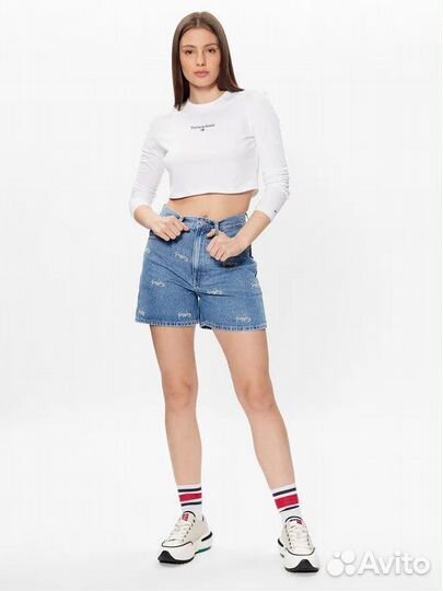 Шорты джинсовые женские Tommy Jeans MomDenimShort