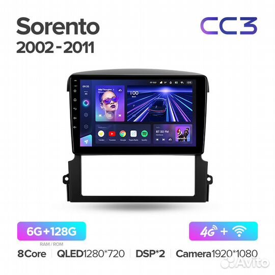 Магнитола Teyes CC3 6/128 Kia Sorento 1