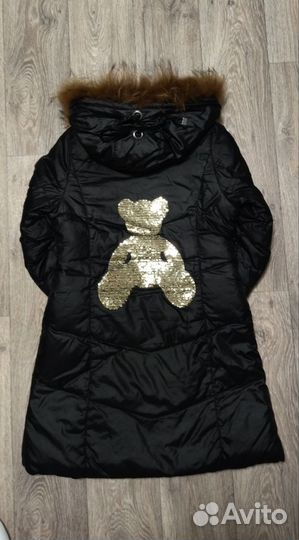 Пуховик для девочки 140