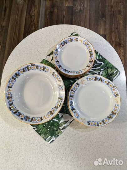 Тарелки Рижского фарфорового завод
