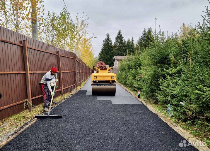 Асфальтирование, Асфальтовая крошка Укладка