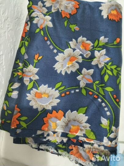 Ткань натуральный шелк советский СССР