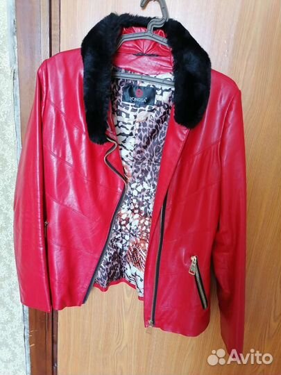 Куртка кожаная женская
