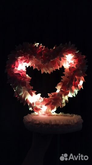 Поделка светильник сердце