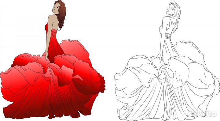 Векторная графика, иллюстрации в векторе