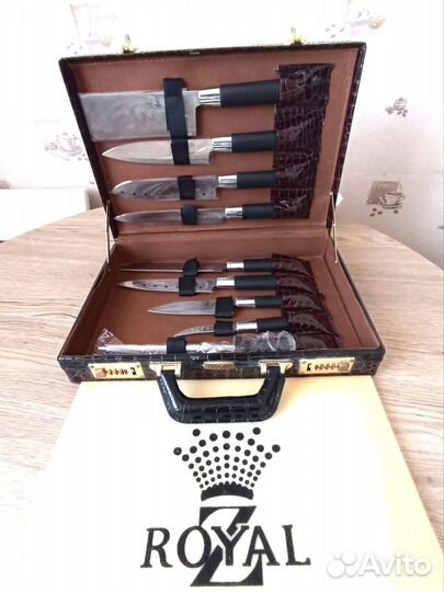 Набор кухонных ножей Роял в кейсе