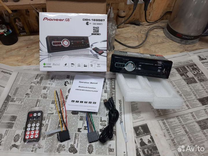 Новая магнитола Pioner с Bluetooth