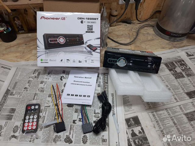 Новая магнитола Pioner с Bluetooth