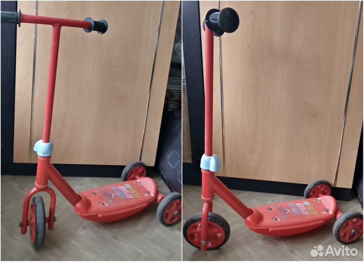 Детский телефон. Велосипед. Самокат 3-х колёсный
