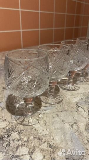 Рюмки и стаканы, хрусталь