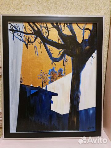 Картина акрилом на холсте