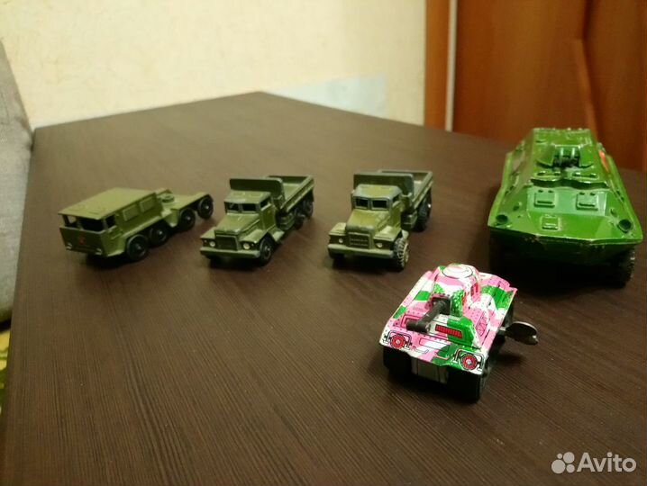 Металлические машинки СССР военная техника