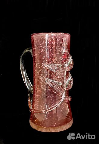 Пивная кружка бокал цветное стекло, бульгазе