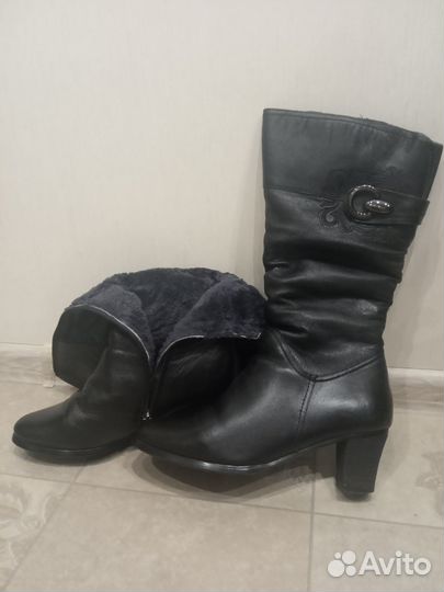 Сапоги женские,зимние, натуральная кожа,р.40