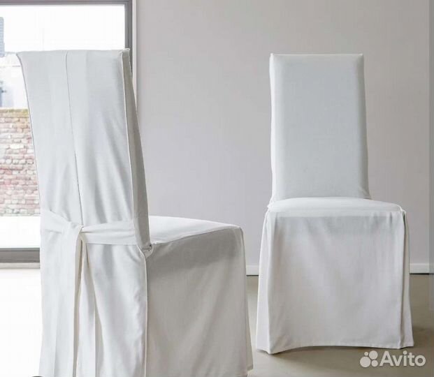 Чехлы на стулья белые