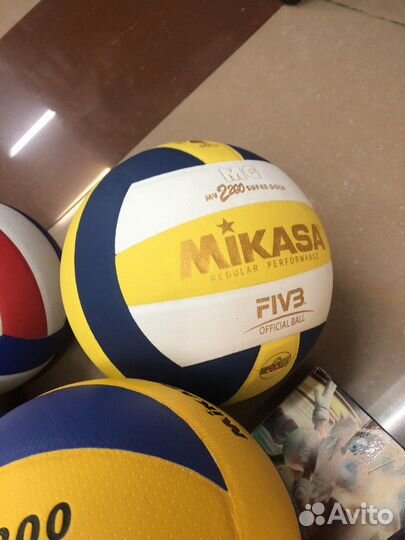 Волейбольный мяч mikasa, molten