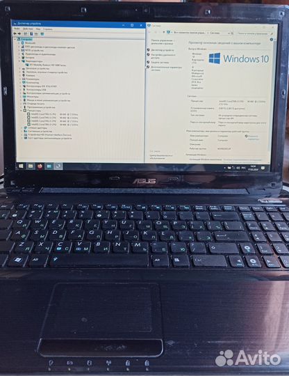 Продам ноутбук asus